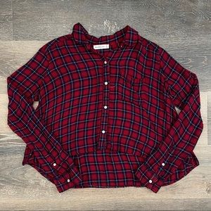 abercrombie & fitch red and black flannel!